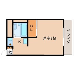 八木西口駅 徒歩5分 4階の物件間取画像